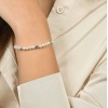 Bracciale da donna Luca Barra in perle bianche 