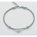 Bracciale in argento con perla Miluna